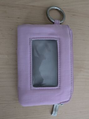 Baggallini Light Pink ID Window Keyring Wallet - Compact Card Holder